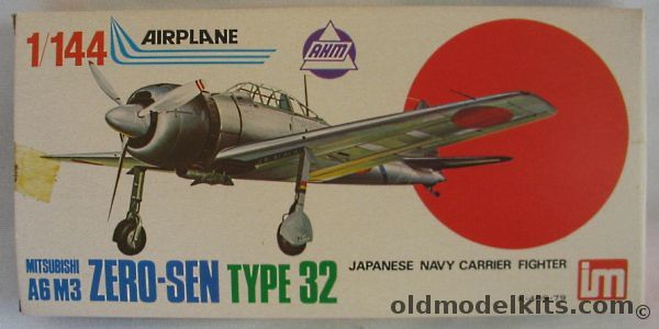 Crown 1/144 Mitsubishi A6M3 Type 32 Zero-Sen Carrier Fighter, K409-79 plastic model kit
